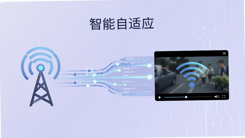���һ�������ź�ǿ������Ƶ���������ĶԱ�ʾ��ͼ�������WiFi�ź���ͼ�꣬�Ҳ��Ǹ�����Ƶ���Ŵ��ڣ��м����������������ӣ�����Ϊ����ɫ����ɫ�����ֱ�ע����������Ӧ�������Ϊ����Ƽ��У�ϸ��չʾ���������Ĺ�Ч�����������������ұ���