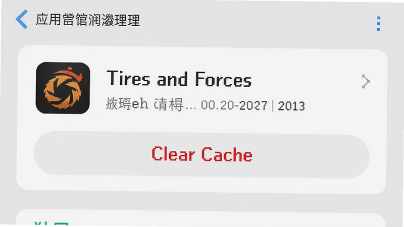 手机设置界面截图,显示应用管理页面,主体为
