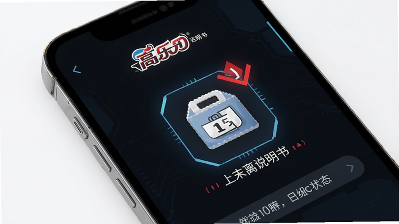主体为“高乐高说明书”的离线状态界面,布局显示本地存储图标,排版简约,风格科技感,细节展示离线标志,画质明亮,干净背景,无多余元素