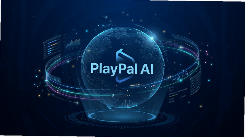 PlayPal AI ����������ȫ��չʾ������ɫ�Ƽ����������������Ŵ���'PlayPal AI'Logo��3DȫϢ���壬��Χ�����Ŷ�̬����Ϸ�������������������ĶԳƣ��Ű����ִ������Ϊ������˿Ƽ��磬ϸ�ڴ���΢���Ĺ�Ч���ӣ�����4k���壬�ɾ��޶���Ԫ��