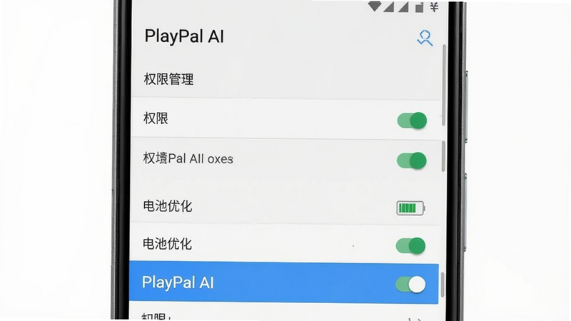 PlayPal AI ���ý����ͼ������Ϊ�ֻ���Ļ��ʾ��Ȩ�޹������͡�����Ż����б���PlayPal AI ѡ�����ѡ�У�����Ϊǳ��ɫϵͳ���÷�񣬲��ִ�ֱ�����б����Ű���������ϵͳԭ�� UI��ϸ��չʾ����״̬�����ʸ��壬�ɾ��޶���Ԫ�أ����֡�Ȩ�ޡ������ɼ�