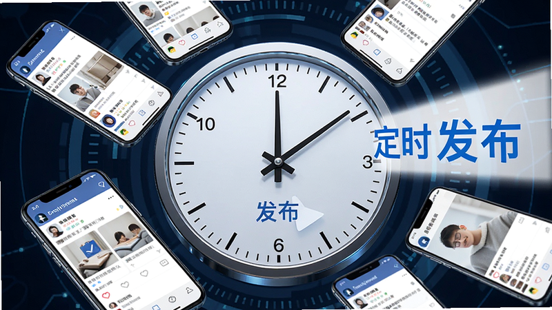 一张展示时间轴概念的图片,主体为一个圆形的时钟表盘,指针指向