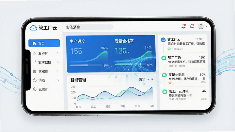 һ�Ÿ߱���ȵ������������ͼ������Ϊ���ܹ����ơ�App�������ֻ��ϵ���ʾ���棬�������������Ϊ���������м�Ϊ�����Ǳ��̣���ʾ���������ȡ����������ϸ��ʡ��ȹؼ�ָ�꣬�Ҳ�Ϊʵʱ��Ϣ֪ͨ�����Ϊ�ִ���ƽ����ƣ�ɫ���ԿƼ����Ͱ�ɫΪ����ϸ�ڴ����������������Ӿ�Ч��������4k���ɾ��޶���Ԫ�أ��������ݰ������ܹ����ơ�����ʵʱ���ݡ��������ܹ�����