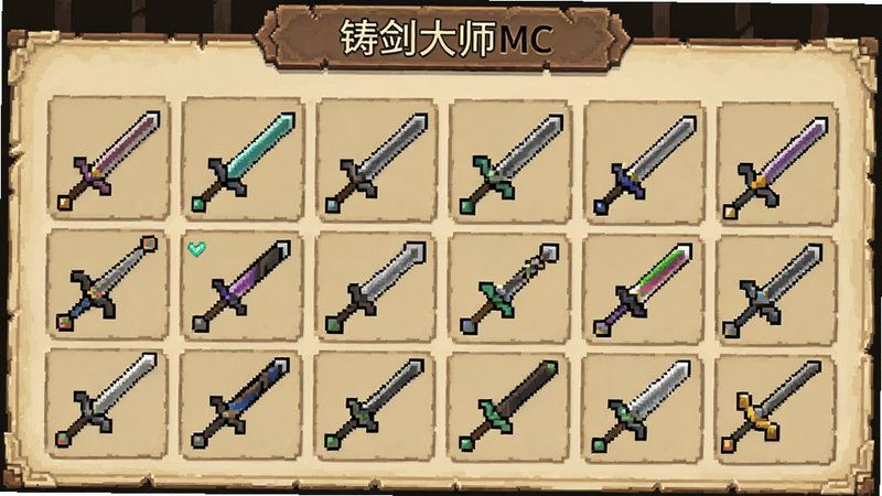 ���ɡ�������ʦMC����ͼ������UI���ͼ��չʾ��Ѳ�ͬ�������ؽ����У���������״���Ű������������ӵ��ţ����ֱ�ע���������ʸߣ��ɾ����޶���Ԫ��