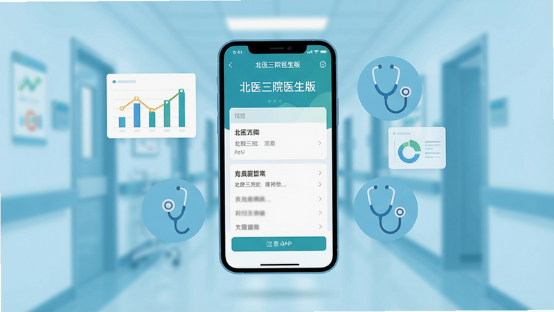 һ�Ÿ����ִ�ҽ�Ʒ��廭������Ϊһ�������������ֻ�����Ļ��ʾ�ż��ġ���ҽ��Ժҽ���桱APP���棬����Ϊ����ɫҽԺ�����黯Ч������ΧƯ��������ͼ����������ͼ�꣬��ͼ���У���ƽ����ƣ�ɫ������רҵ��8k�ֱ��ʣ��ɾ�������Ԫ��
