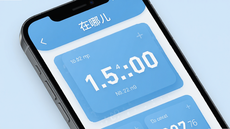 主体为手机屏幕显示坐标数字,布局为卡片式,背景为浅蓝色,风格为数据可视化,细节包含坐标数值放大显示,文字