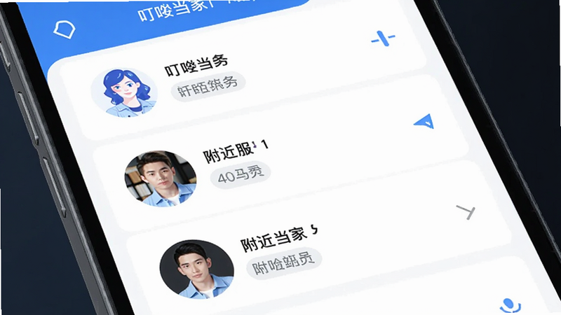 ����Ϊ���˵���APP�Ķ���ƥ����棬����Ϊ�ֻ���Ļ��д����ʾ��ͼ��λ��͸���������Աͷ���б����Ű�Ϊ�б�ʽ�����Ϊ�Ƽ�����ɫ����ϸ�ڰ�����λͼ��;�����ʾ�������������ɾ����޶���Ԫ��
