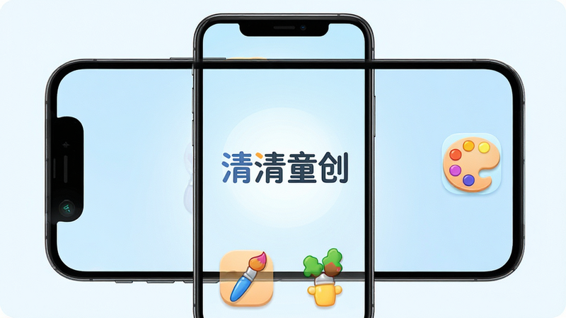 һ�Ÿ���������ֻ�����չʾͼ����Ļ������ʾ�š�����ͯ������Logo����������͵ĵ���ɫ���䣬��������ɫ�����޵Ļ��ʺ͵�ɫ��ͼ�꣬������ͨ�ɰ����������࣬�����������޶���Ԫ��