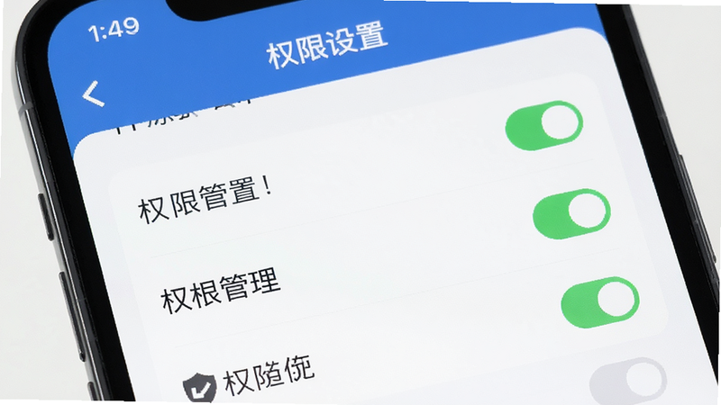 ����Ϊ�ֻ�Ӧ�����ý�����д����ʾ������App��Ȩ�޹���ҳ�棬��ѡ״̬�����ɼ������ֱ�ƽ�����Ű�淶�����ΪUI������ƣ�ϸ���������߱��棬���ְ�����Ȩ�����á�
