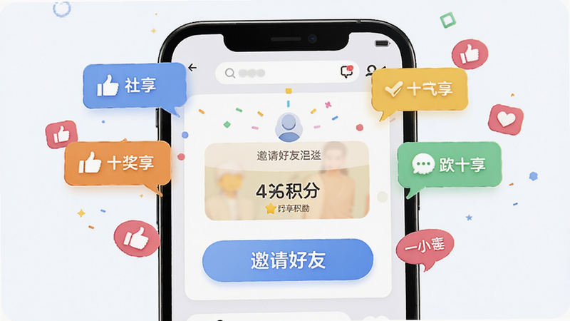 չʾ�罻�������ܵĽ��棬�ֻ���Ļ����ʾ��������ѡ���ť�ͽ������֣���Χ�����ŶԻ����ݺ͵���ͼ�꣬�����罻������Χ��ɫ�����޻��ã�����ִ�������Ӧ�÷�񣬲��־��⣬ϸ�ڷḻ�������������ɾ���ࡣ