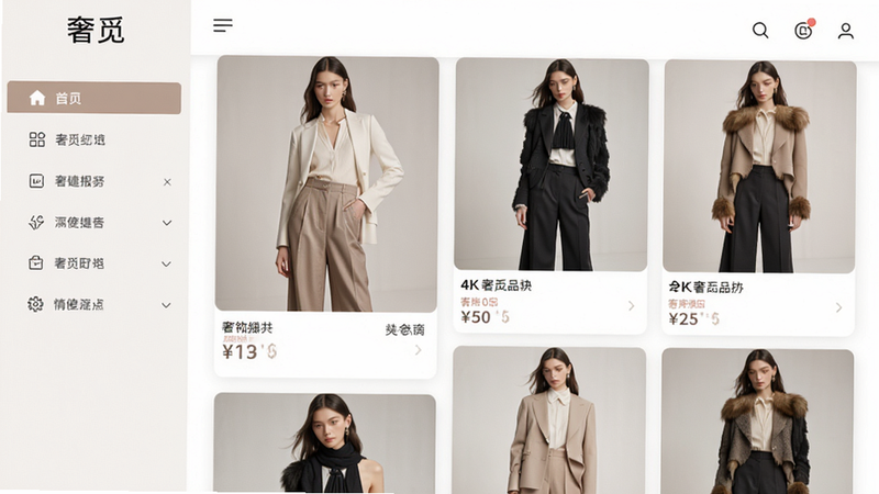 ����Ϊ����APP�ĸ������ȫ��ͼ�����ֲ�����ർ���������Ҳ���Ʒ�ٲ������Ű��������򣬷��Ϊ�ִ��������ݷ磬ϸ��չʾ���µ�Ůװģ��ͼ�������ļ۸��ǩ������4K���壬ɫ����͸߼����ɾ��޶���Ԫ�أ����ְ���