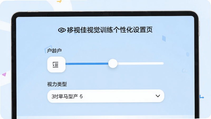 ���Ӽ��Ӿ�ѵ�����Ի�����ҳ�棬��ʾ�û�����ѡ�񻬿���������������˵�������Ϊǳ��ɫ������Ԫ��������UI��Ƽ�Լ���߱������ͼ