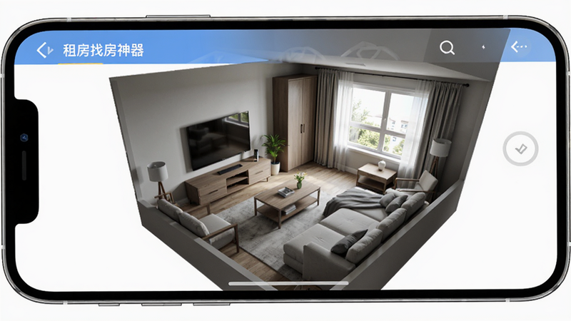 չʾ���ⷿ�ҷ�������App��VRȫ���������ܵ�ͼƬ������Ϊ�ֻ���Ļ��ʾһ��3D����ģ�ͣ�����Ϊȫ��չʾ���Ű�ͻ���ռ�У�������дʵ��ϸ��չʾ�Ҿ߰ڷźʹ������ߣ����ʼ��ߣ��ɾ������