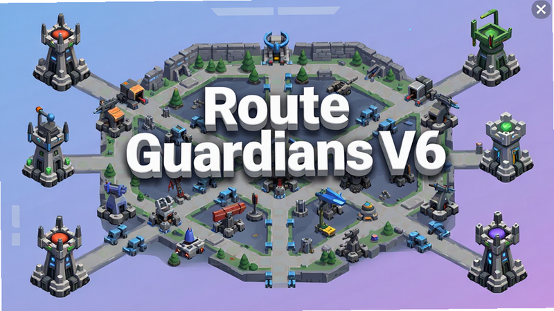 Route Guardians V6 ��Ϸ������Ԥ��������ʸ���������չʾ���ӵķ�����ͼ�����ֲܷ��Ų�ͬ���ܵķ�����������Ϊ��͵�����ɫ���䣬���������С�Route Guardians V6����ɫ������⣬���岼��ƽ�⣬ϸ�ڷḻ�������������޶���Ԫ��