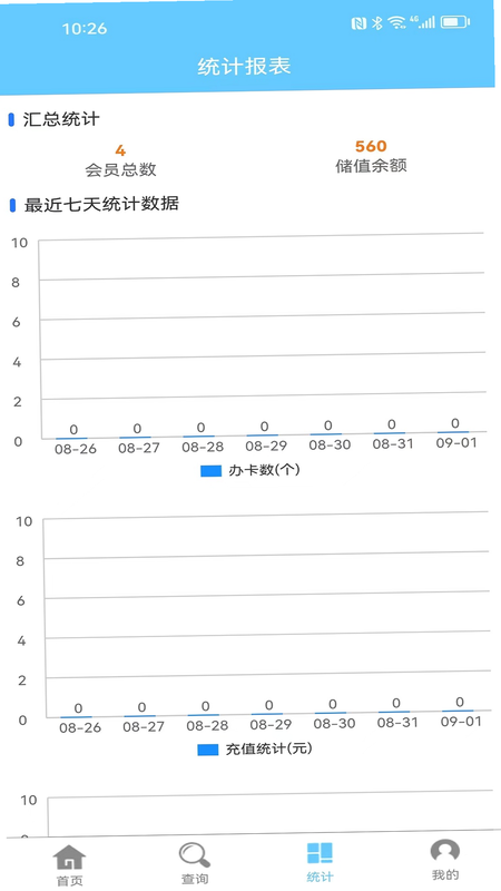 卡秘会员卡记账 安卓版 操作界面截图