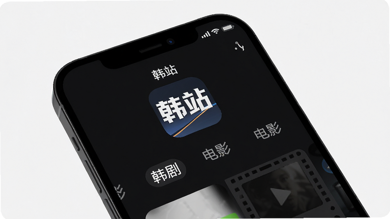 �ֻ���Ļ��д����ʾ'��վ'APP���棬��ɫģʽ����������չʾ'��վ' Logo �ͷ����ǩ��'����'��'��Ӱ'�����漫���޶��൯����������Ⱦ��8k ���ʣ��ɾ����޶���Ԫ��