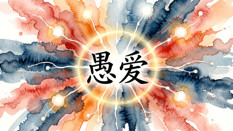 主体为抽象艺术画,象征情感连接,布局为中心向四周发散,排版艺术感强,风格水彩晕染,细节包含光晕效果,画质高清,干净,无多余元素,文字包含