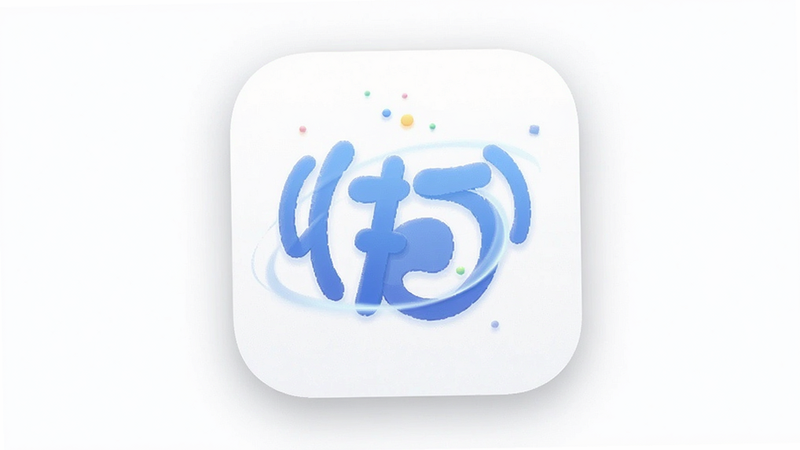 主体为“朽月通讯”应用图标,置于白色背景中央,布局居中,排版简洁,风格为极简主义,细节包含柔和的阴影效果和高清纹理,画质精致,干净,无多余元素
