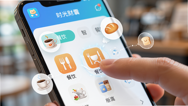 �ֻ���Ļ��д����ʾ��ʱ����ҡ�APP�ķ���ѡ����棬��ָ���ڵ����������ͼ�꣬��ΧƯ���ſ��ȱ��������Сͼ�꣬��ʾ����ʶ�𣬱����黯��ͻ��ǰ��������������£�ϸ�ڷḻ����������