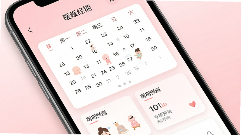һ�����¼�Լ�����ֻ�Ӧ�ý���չʾͼ������Ϊ��ůů���ڡ�App��ҳ������Ϊ����ɫ���䣬��������������������ͼ������Ԥ�⿨Ƭ��ϸ�ھ��£����ʸ��壬�޶���Ԫ�أ�����������ʾ��ůů���ڡ�