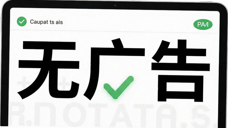 主体为连点器+纯净无广告界面展示,布局简洁,无广告横幅,背景为白色,风格清新,细节处有绿色对勾图标表示安全,画质高清,干净,无多余元素,文字