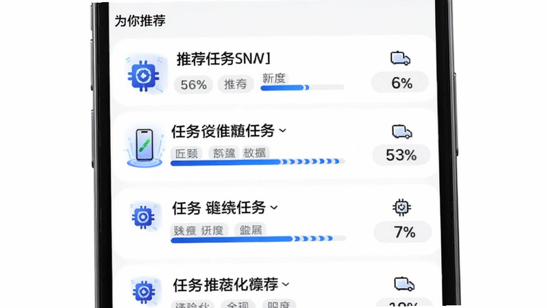 主体为手机推荐页,显示