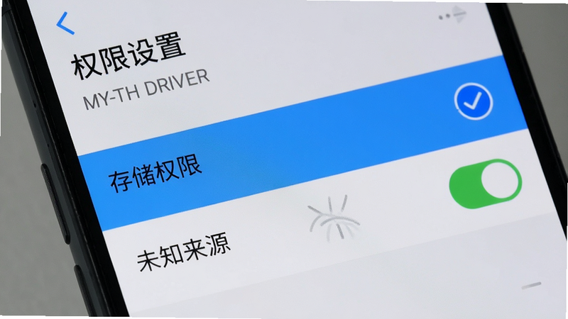����Ϊ�ֻ����ý��棬���־۽���Ȩ�޹���ҳ�棬������ʾ���洢Ȩ�ޡ��͡�δ֪��Դ������Ϊ����״̬������Ϊǳ��ɫ���Ű��࣬���Ϊϵͳԭ��UI��ϸ��չʾ��ѡ״̬�������������ɾ������ְ���