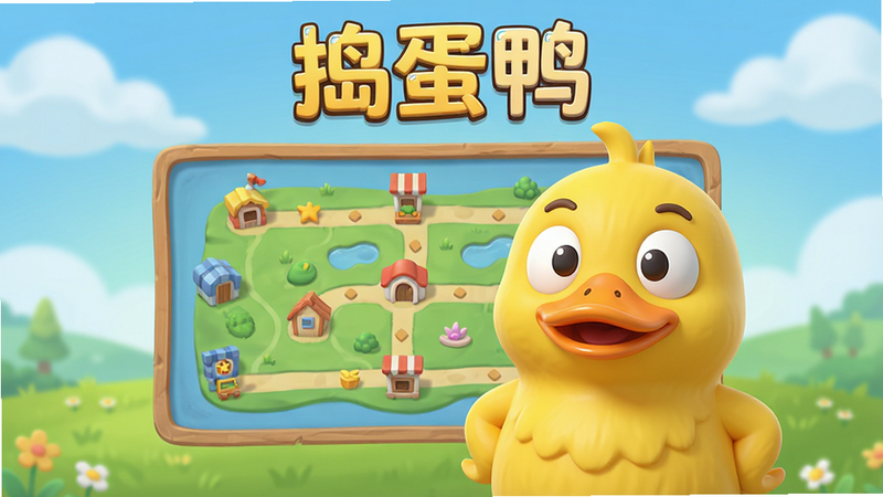 ����Ѽ��Ϸ������չʾ������Ϊ��ͨ��ɫѼ�ӽ�ɫվ�ڹؿ���ͼǰ�����־��У�����Ϊ��͵�����ݵأ��Ű������죬���Ϊ3D��ͨ��Ⱦ��ϸ�ڷḻ�����ʸ��壬�ɾ��޶���Ԫ�أ�����