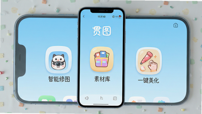 һ�Ÿ����ƽ�����������ֻ�����չʾͼ����Ļ������ʾ����ͼ��APP�������棬����Ϊǳ��ɫ���䣬���������������ͼ�������زĿ⡱����һ��������������Ҫ������ڣ�ͼ�����Բ��ɰ������岼���������࣬�޶���Ԫ�أ�����������4k�ֱ���