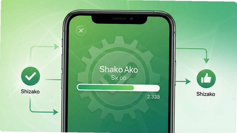 Shizako ��װ����ʾ��ͼ���ֻ���Ļ��ʾ��װ������������Ϊ��ɫ���䣬�����ɹ������ͼ�꣬���壬�����ָ���