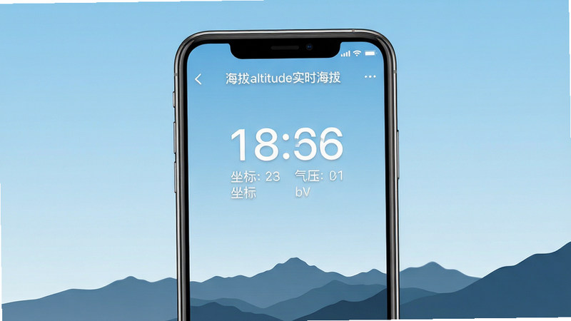 ����Ϊ������altitudeʵʱ���Ρ�App���ֻ������ͼ������չʾ������Ϊ����ɫ���������Զɽ��Ӱ�����ּ�࣬������ʾ������ֺ��ζ������·�����������ѹС�֣�����ƽ����ϸ�����������ʸ��壬�ɾ����޶���Ԫ��