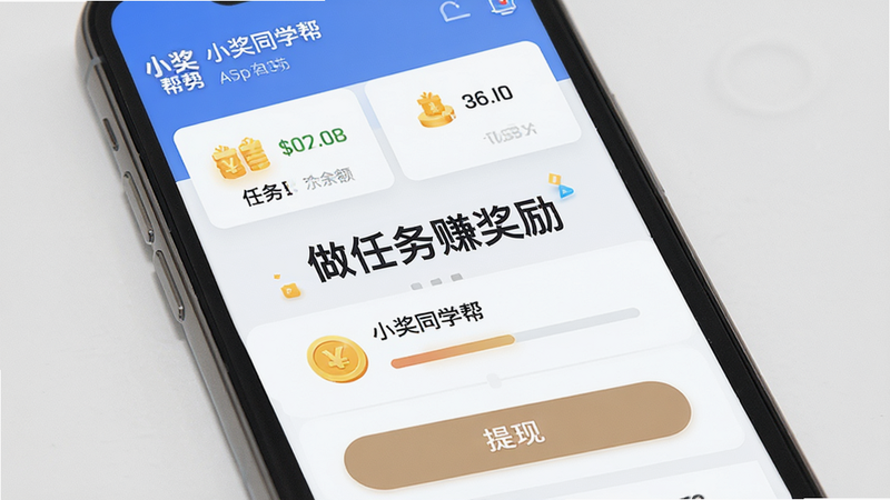 ����Ϊ�ֻ���Ļ��ʾС��ͬѧ��APP���棬����������������ʾ����������б����м�ͻ����������׬���������ı���ײ������ְ�ť������ִ���Լ��ƽ����ϸ�ڰ������ͼ��������������ʸ��壬�ɾ����޶���Ԫ�أ����֡�С��ͬѧ������ɼ�