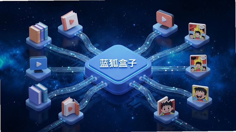 一张概念示意图,展示多个数据流汇聚到一个中心核心的场景,核心位置标有