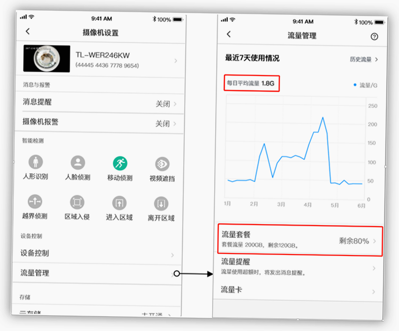 天机通 安卓版 流量查询界面 截图