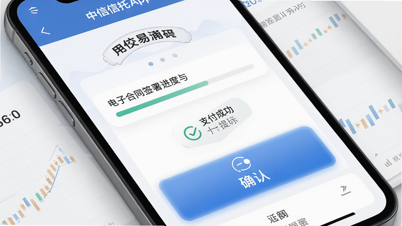 ��������App����ȷ��ҳ�棬��ʾ���Ӻ�ͬǩ�������֧���ɹ���ʾ��������Ƽ�࣬ͻ����ȷ�ϡ���ť�����רҵ�ɿ���ϸ�ھ��£������������ɾ����޶���Ԫ��