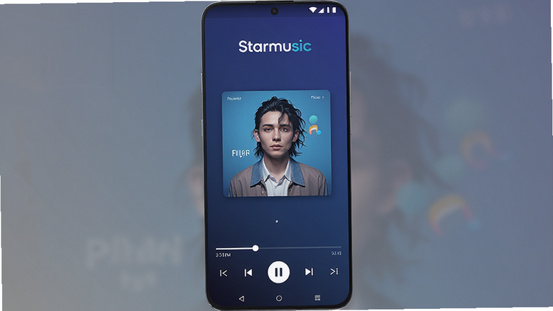 Starmusic ��׿Ӧ�ý���ȫ��ͼ������Ϊ����ɫ���䱳���Ĳ����������棬������ʾר�����棬�ײ�Ϊ����������ư�ť�����ּ���ִ�����ƽ����Ʒ�񣬸�����Ⱦ���޶���Ԫ�أ��ɾ���ˬ��������ʾ
