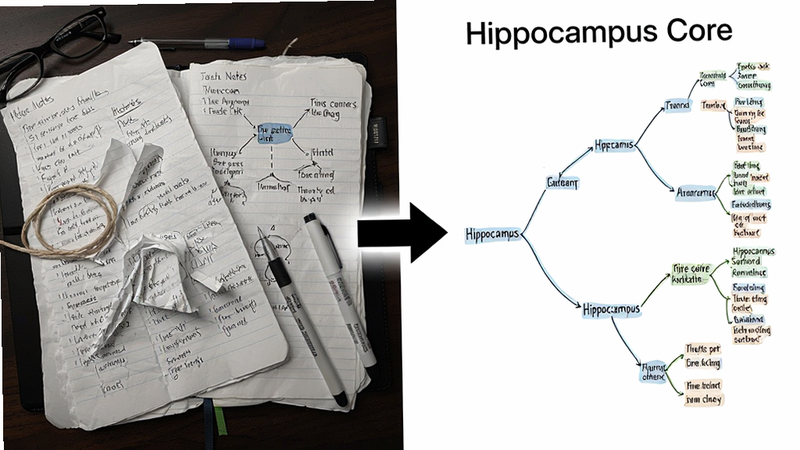һ�ŶԱ�ͼ�������ʾ��ͳ�ʼ��������£��Ҳ���ʾHippocampus Core����������֪ʶ�����м��ü�ͷ���ӣ�����Ϊ��ɫ���������ҶԳƣ��Ű��࣬���Ա�������ϸ�����������ʸ��壬�ɾ����޶���Ԫ��