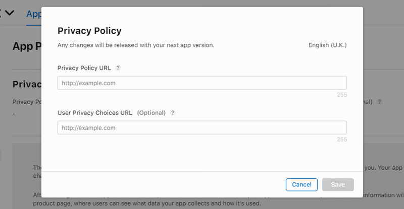 Parfait app privacy policy details