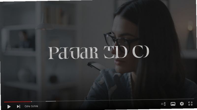 Open Video screenshot showing a video playing without any ads or banners, dark theme, elegant typography, smooth gradients, professional UI design, clean and distraction-free