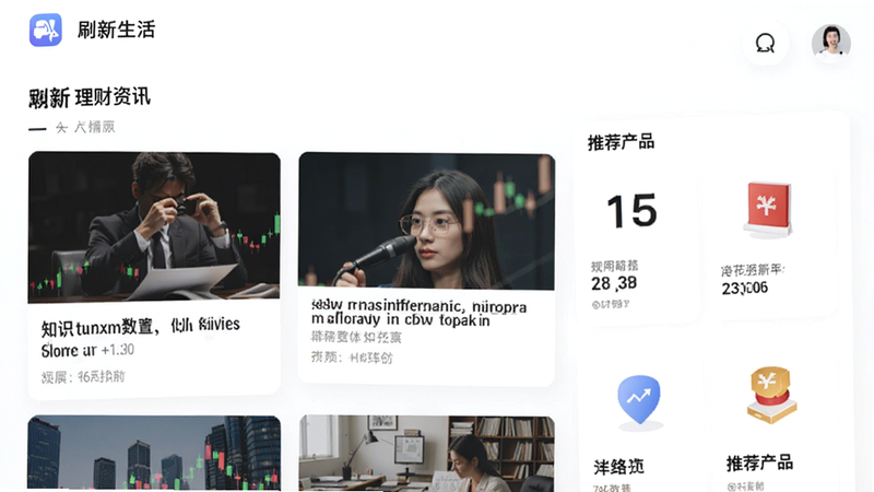 ˢ������app������Ѷҳ�棬չʾ���ſ�Ƭ���Ƽ���Ʒ�����ִ������£����רҵ������֪ʶ��