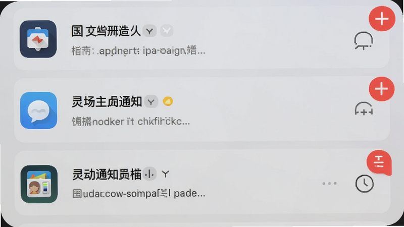 �鶯��֪ͨС��������ͼ,չʾһ�����к�ɫ�Ǳ��֪ͨ�б�,����Ϊ��͵ĻҰ�ɫ����,ͼ�������ɼ�,�ִ�UI���,ϸ�ڷḻ