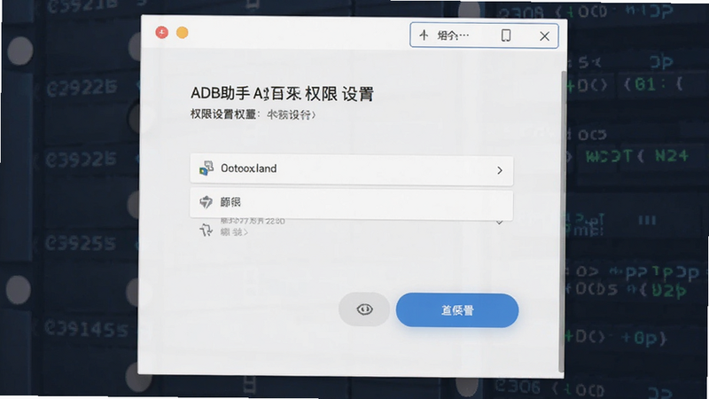 ADB助手 权限设置界面