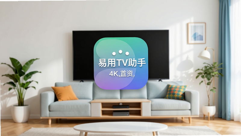 现代智能电视界面,居中显示