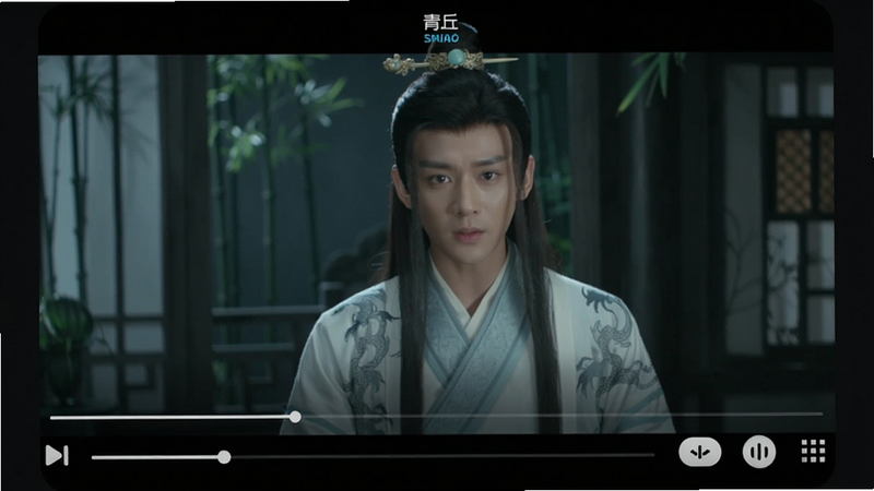 ����app�̾粥�Ž��棬��Ļ������ʾ�ŷ�̾续�棬�ײ��н������Ϳ��ư�ť������Ϊ��ɫϵ��ͻ����Ƶ���ݣ��������ȣ���ˮӡ