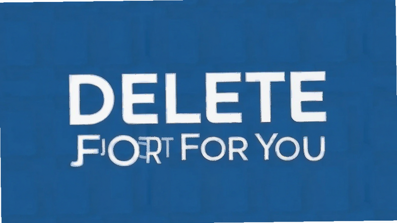 Just Delete Me logo variation with text