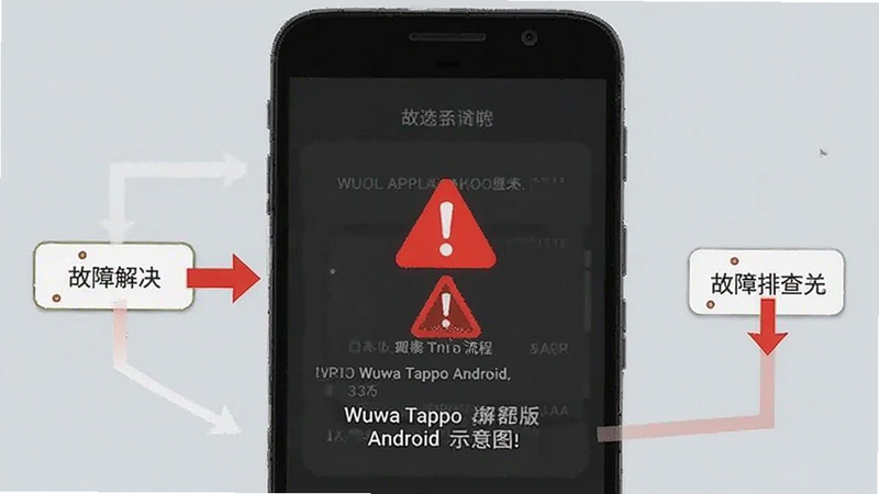 Wuwa Tappo Android�� �����Ų�ʾ��ͼ, �ֻ���Ļ��ʾ������ʾ, ��ɫ����ͼ��, ��౳��, ���������̼�ͷ, �����׶�