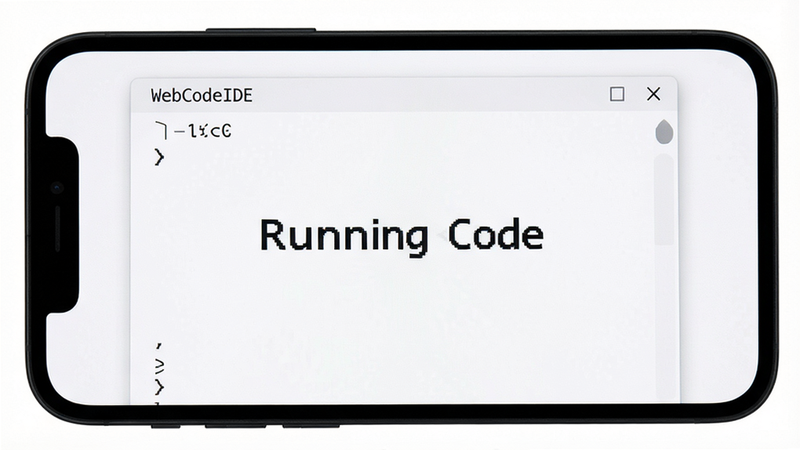 WebCodeIDE �������г������ֻ���Ļ��ʾ