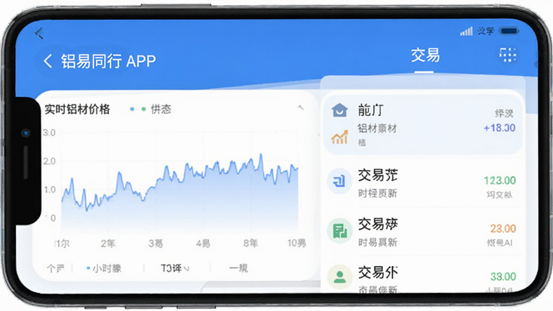 ����ͬ��APP������չʾ����ɫ��UI��ƣ���ʾʵʱ���ļ۸�ͼ���ͽ����б����ֻ���Ļ�ӽǣ���ƽ������������ֱ�ǩ���޶���Ԫ��
