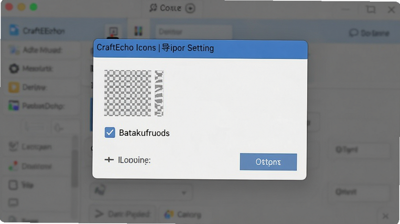 CraftEcho Icons �������õ�����չʾ͸��������ѡ�򣬽���������