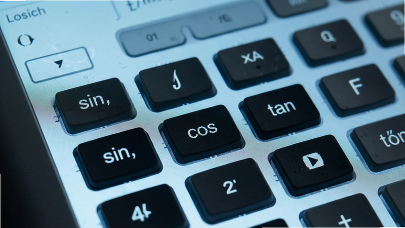 Сȫ�ܼ������ѧ���������д��չʾ����sin, cos, tan��ť�ļ��̲��֣�����Ϊ����ɫ���䣬���ֿƼ�����רҵ��